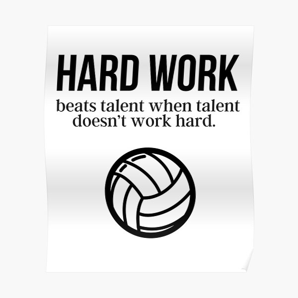 "Volleyball Women Motivational Quote " Poster for Sale by