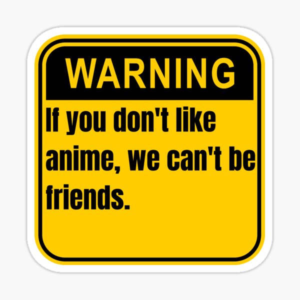 NEZUKO anime warning sticker  Simplyshoshin