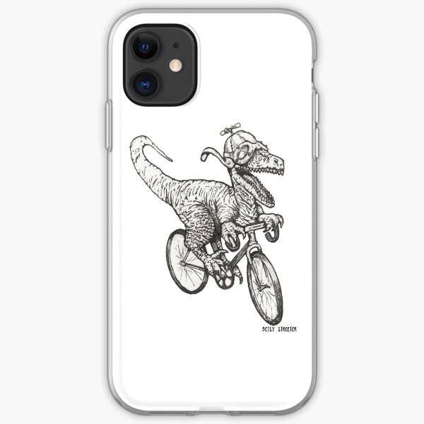 Steampunk Dinosaur on a Bicycle iPhone Soft Case