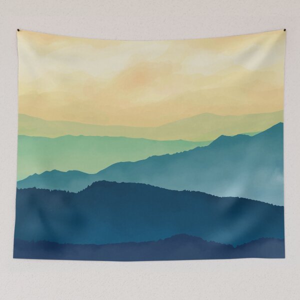 Item preview, Watercolor abstract landscape designed and sold by della95.