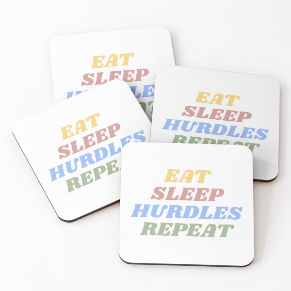 Item preview, Eat Sleep Hurdles Repeat - Primary Colors designed and sold by yumiso.