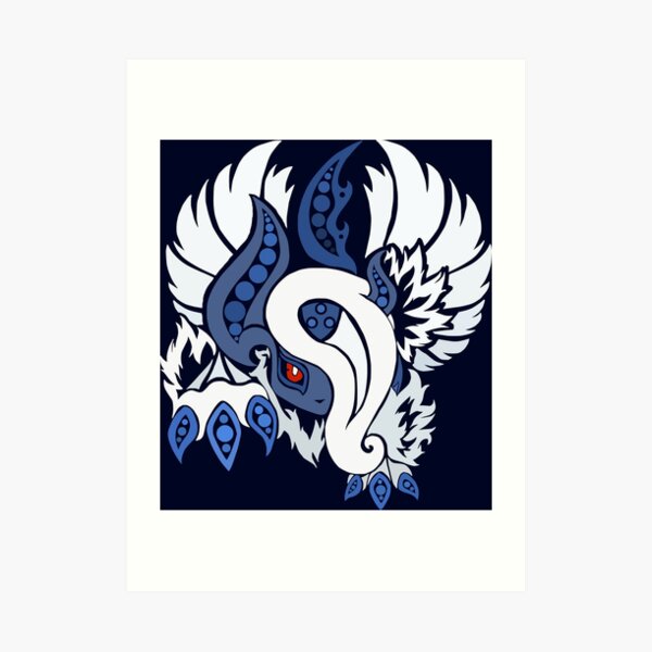 Mega Absol - Yin and Yang Evolved! Art Print