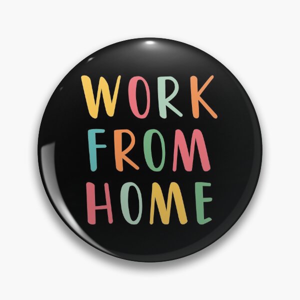 Item preview, work from home colorful sticker designed and sold by Nicz Design Studio.