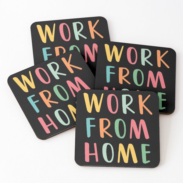 Item preview, work from home colorful sticker designed and sold by Nicz Design Studio.