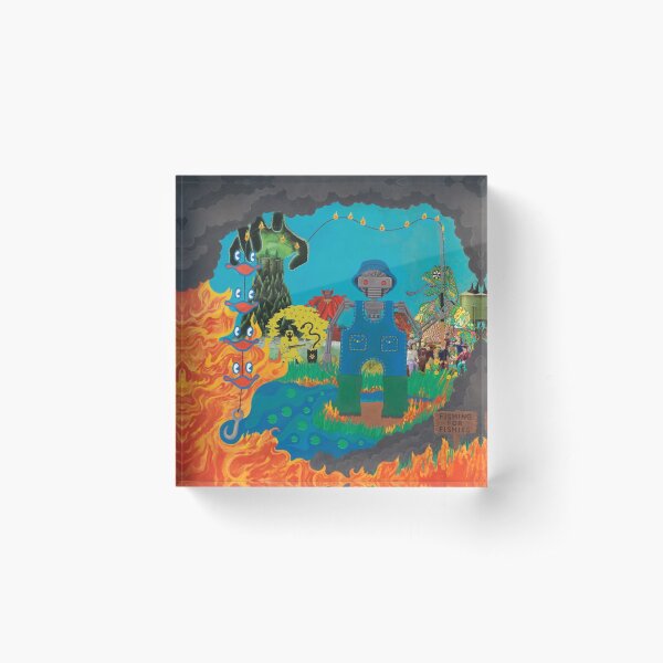 King Gizzard Album Art Collage Acrylic Block