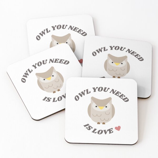 Item preview, Owl You Need Is Love - Cute Funny Animal Pun  designed and sold by yumiso.