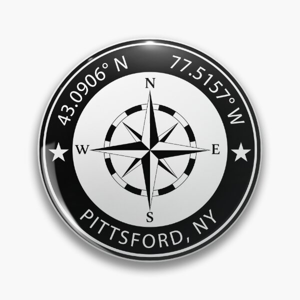 Item preview, Pittsford, New York Geographical Coordinates designed and sold by TeeOhGraphics.