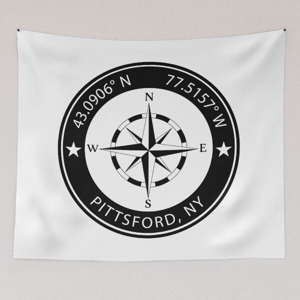 Item preview, Pittsford, New York Geographical Coordinates designed and sold by TeeOhGraphics.