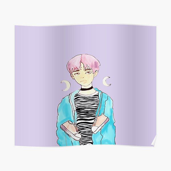 Jimin spring day era cute illustration  Poster