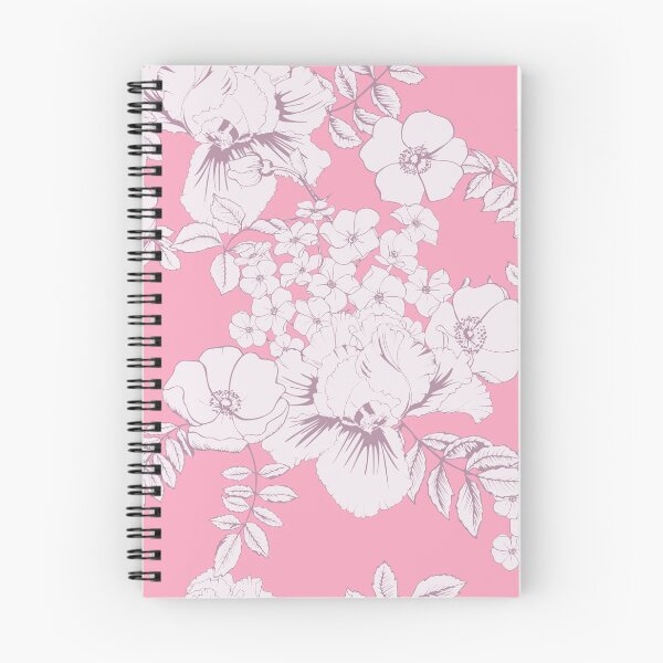 Item preview, Rose hips, irises and phlox in pink background designed and sold by Olga Shashok.