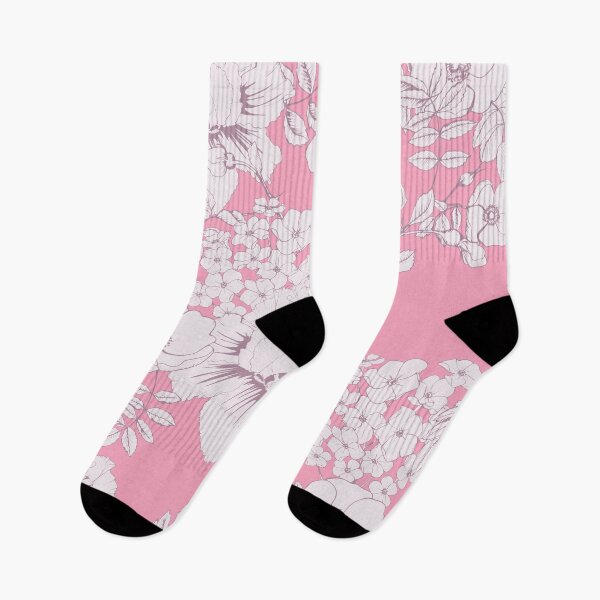 Item preview, Rose hips, irises and phlox in pink background designed and sold by Olga Shashok.