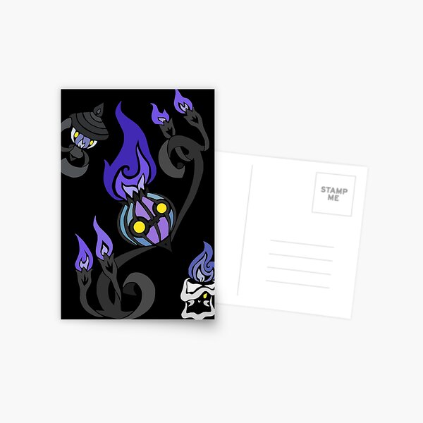 Flames of the Forgotten - Chandelure, Lampent and Litwick Postcard