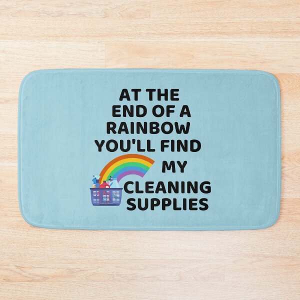 Item preview, At The End Of The Rainbow Fun Cleaning Supplies Housekeeping Lady Gifts designed and sold by SavvyCleaner.