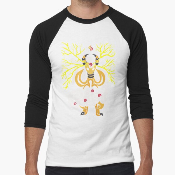 Tribalish Mega Ampharos - Eye of the Storm Baseball ¾ Sleeve T-Shirt