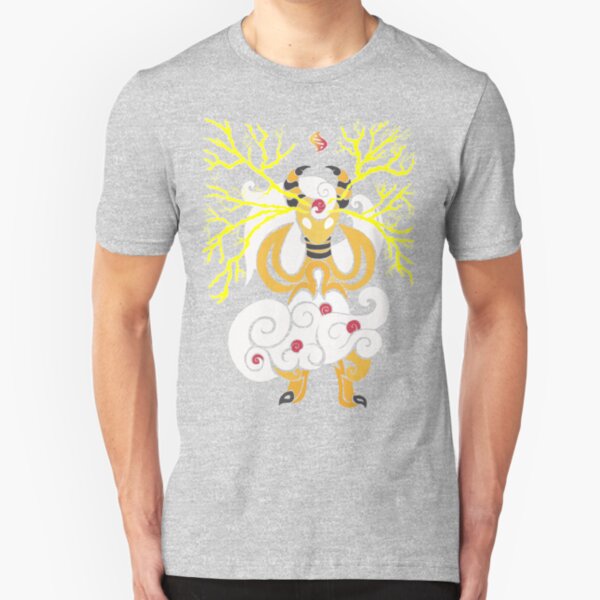 Tribalish Mega Ampharos - Eye of the Storm Slim Fit T-Shirt