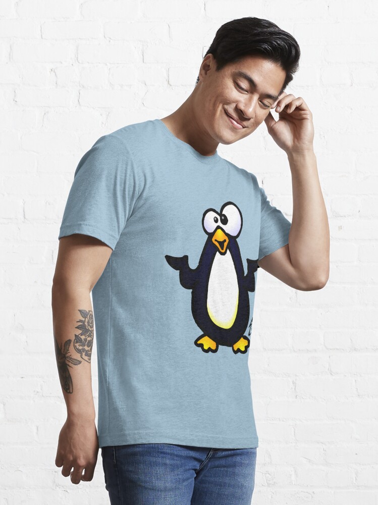 Alternate view of Pondering Penguin Essential T-Shirt