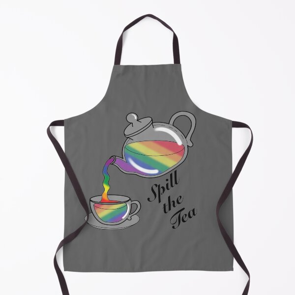 Item preview, Spill the tea Rainbow Flag designed and sold by NerdyCupcake559.