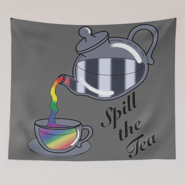 Item preview, Spill the tea Ally Flag designed and sold by NerdyCupcake559.