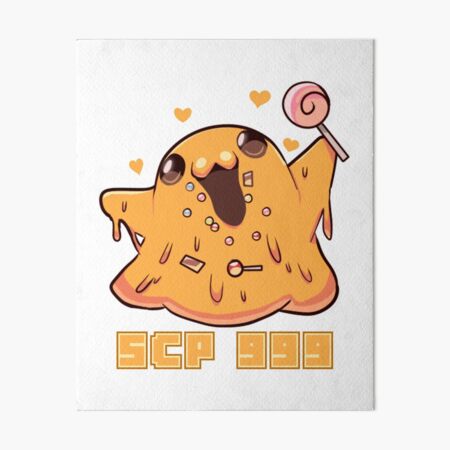 All Over Scp 999 Orange Blob Tickle Monster Art Board Print By Toadkingstudios Redbubble