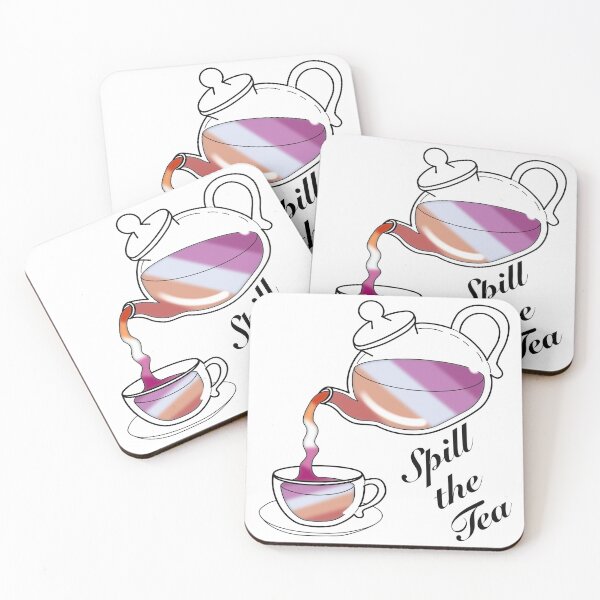 Item preview, Spill the tea Lesbian Flag designed and sold by NerdyCupcake559.