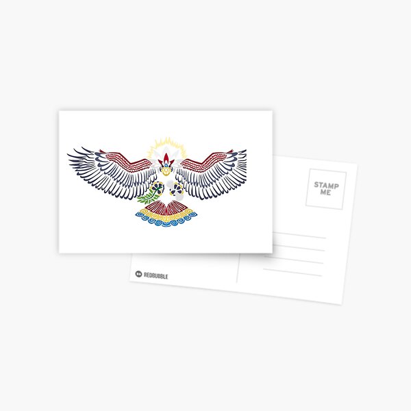 Colored Tribalish Braviary - The All-American Bird Postcard