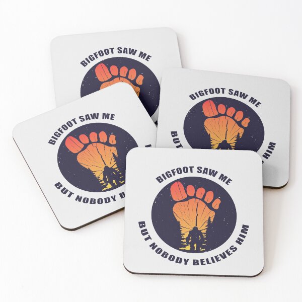 Item preview, Bigfoot Saw Me But Nobody Believes Him - Big Foot Retro Sunset Silhouette  designed and sold by Ransyn Art.