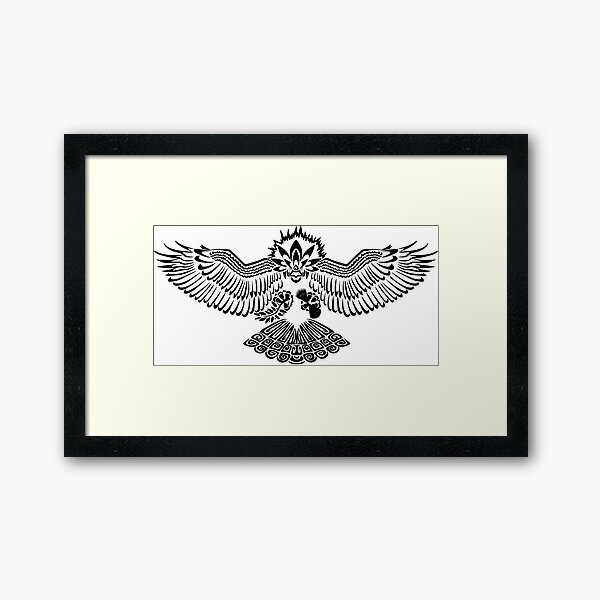 Tribalish Braviary - The All-American Bird Framed Art Print