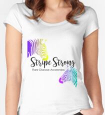 Stripe Strong - Rare Disease Women's Fitted Scoop T-Shirt