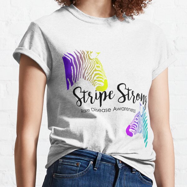 Stripe Strong - Rare Disease Classic T-Shirt