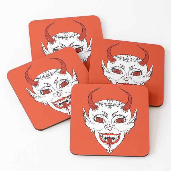 Item preview, Red and white devil designed and sold by Jade Ammeen.