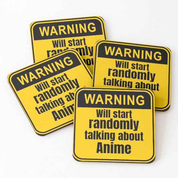 Item preview, Will Start Randomly Talking About Anime Anime Warning Signs designed and sold by Johan Liebert.