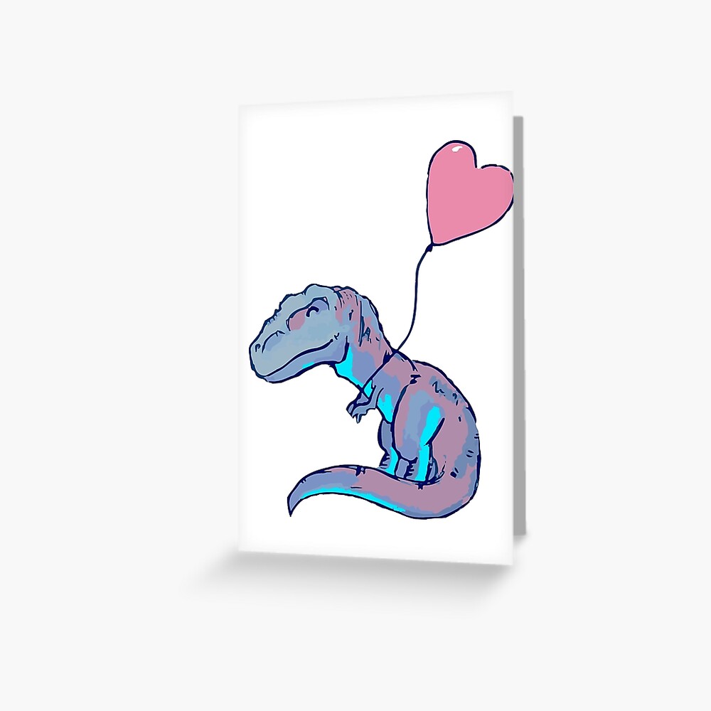 I Love Dinosaurs Greeting Card