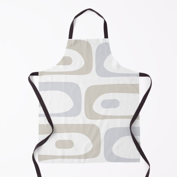 Artikelvorschau, Mid Century Modern Piquet abstraktes minimalistisches Muster in Weiß, Beige und Grau entworfen und verkauft von kierkegaard.