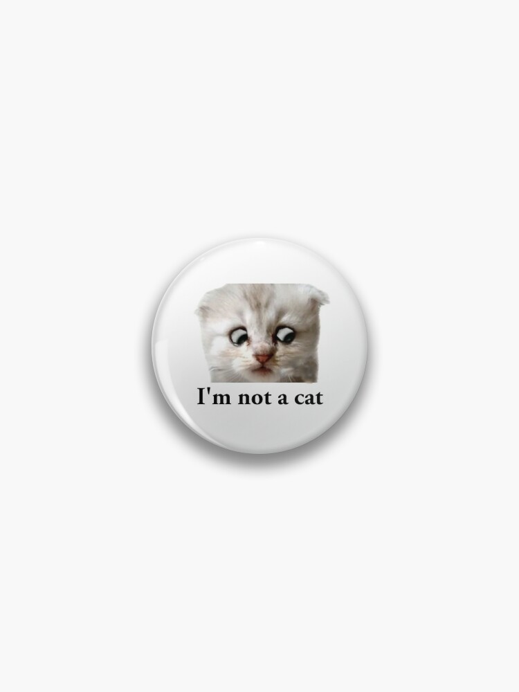 Zoom Cat Lawyer I M Not A Cat Pin For Sale By Courtesyofm Redbubble