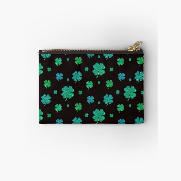 Item preview, St Patricks Day, Ombre Green 4 Leaf Faux Glitter Clovers designed and sold by Felicity-K.