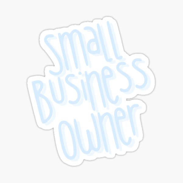 Item preview, Small Business Owner (blue) designed and sold by bendywendy.