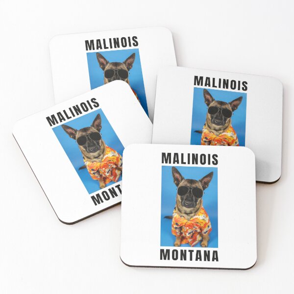Item preview, Malinois Montana Funny Retro 80s Hawaiian Shirt Belgian Malinois  designed and sold by Malinois  Drive.
