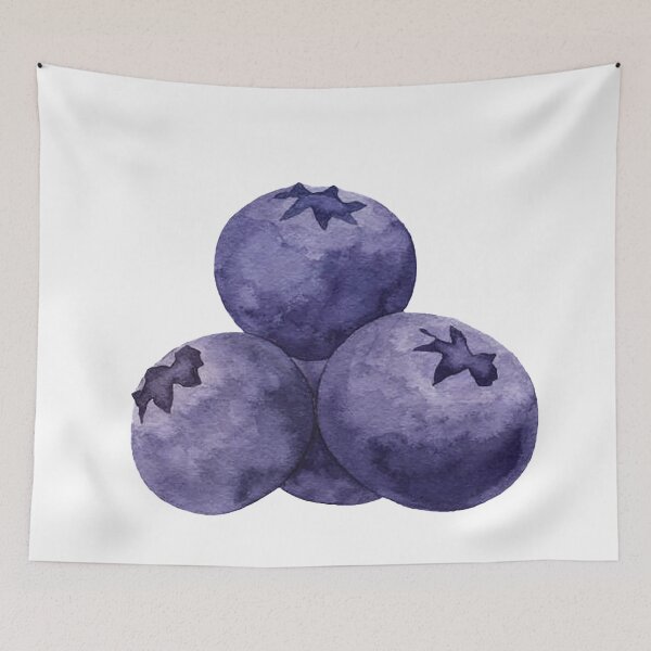 Item preview, Blueberries, watercolor designed and sold by Nostrathomas66.