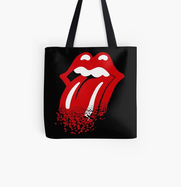 Sac Cabas Rolling Stones Officiel – Tote Bag En Jean Avec Langue Mythique – 33x33cm (Neuf)