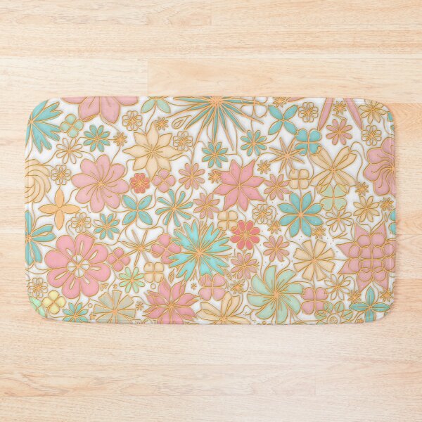 Item preview,  Whimsical Retro Botanical Garden Floral Pattern designed and sold by Karin Taylor.