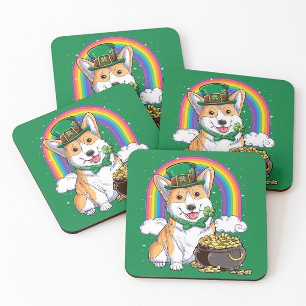 Item preview, Corgi Leprechaun Arco Iris designed and sold by zedbubblez.