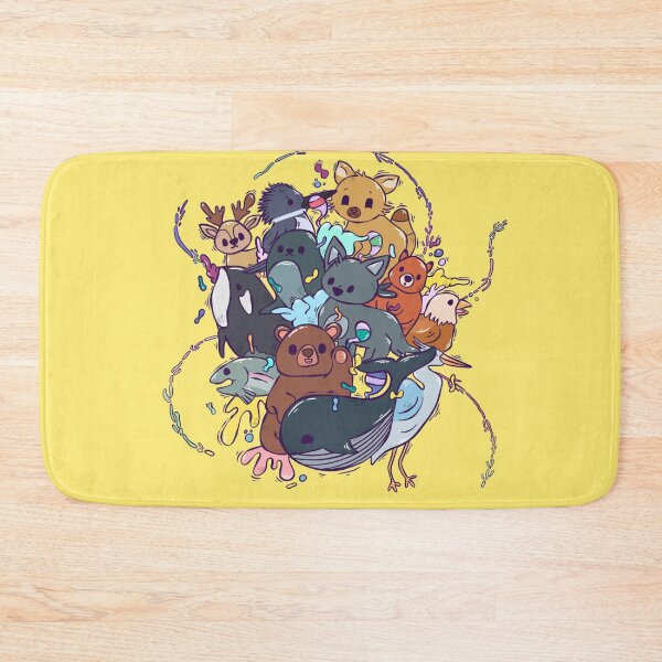 Item preview, Fun Animal Doodle Bear Eagle Orca Dolphin designed and sold by 1WildCoast.
