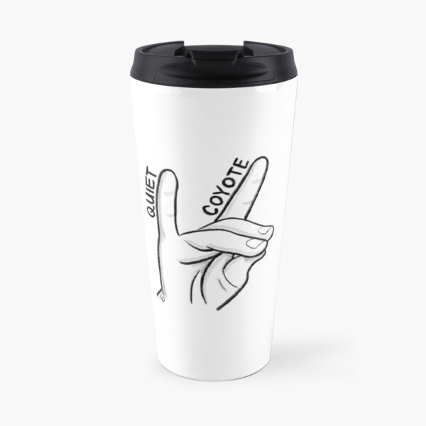 Quiet Coyote Sticker Travel Mug