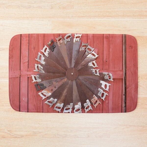 Item preview, Rusty saws radial art designed and sold by Rennie Palmer.