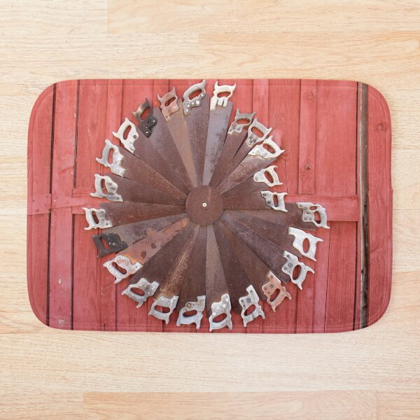 Item preview, Rusty saws radial art designed and sold by Rennie Palmer.
