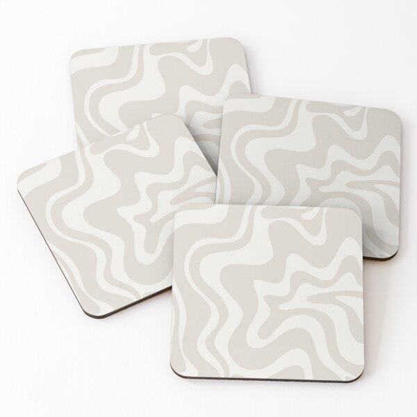 Item preview, Liquid Swirl Contemporary Abstract Pattern in Mushroom Cream designed and sold by kierkegaard.
