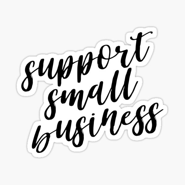 Item preview, support small business (black) designed and sold by bendywendy.