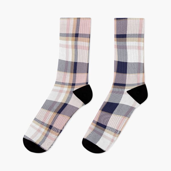 Item preview, Pink Navy Plaid Tartan Textured Pattern designed and sold by Siu-Hong Mok.