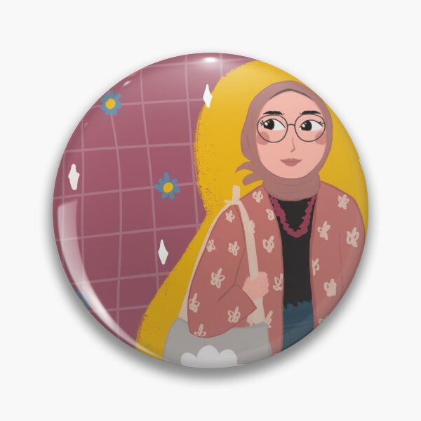Item preview, Stylish Moslem Woman pink design designed and sold by Adyayonas.