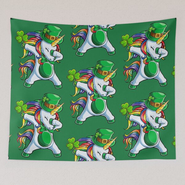 Item preview, Dabbing Unicorn Leprechaun designed and sold by zedbubblez.